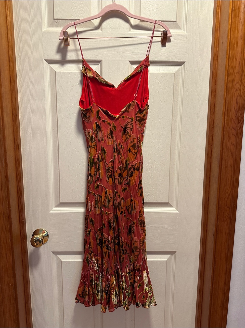 Vintage y2k Betsey Johnson Velvet Burnout Fairy Dress 10 - Picture 11 of 12